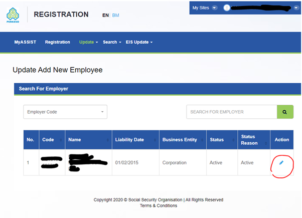 how to register socso for new company
